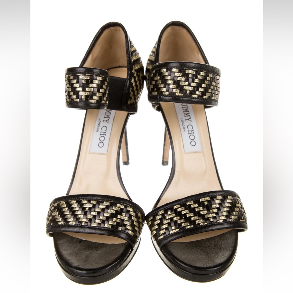 Jimmy Choo Leather Stiletto Sandals